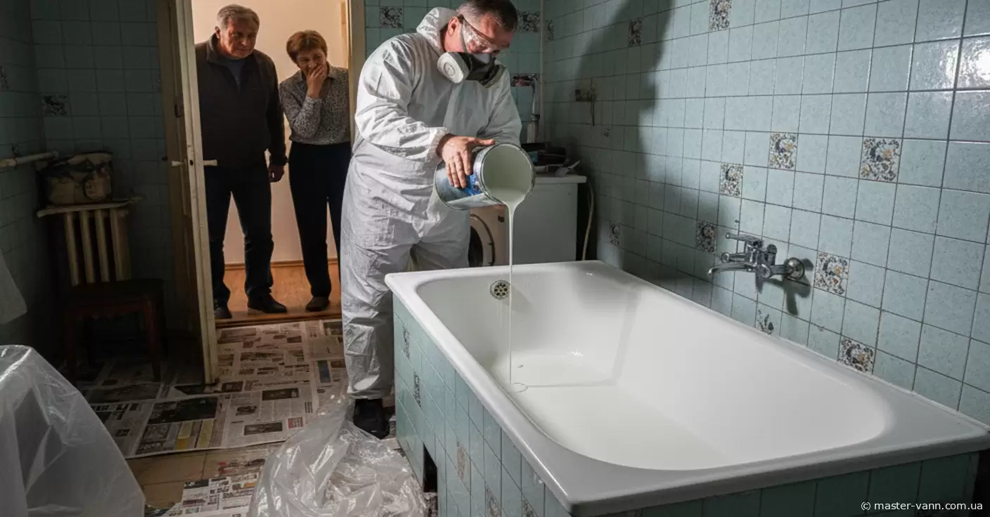 Реставрація ванн акрилом в Києві